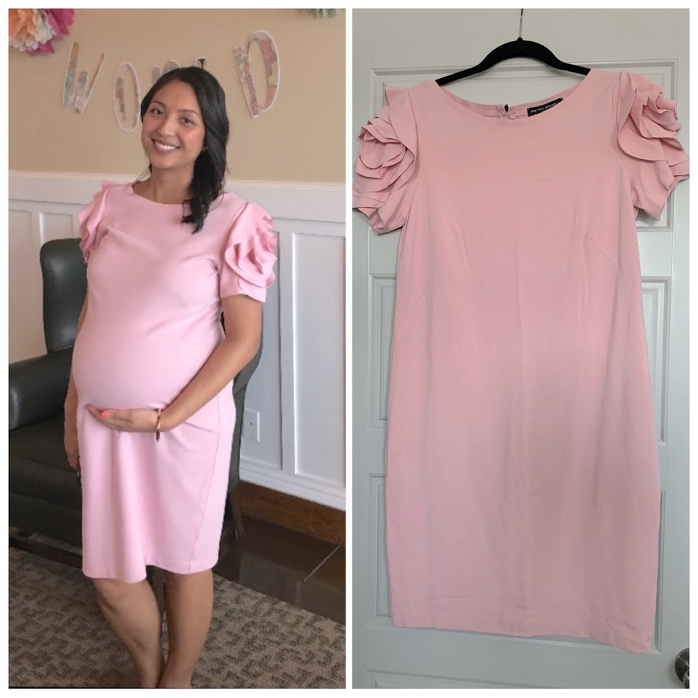 Pietro Brunelli Salisburgo Rose Ruffle Maternity Dress